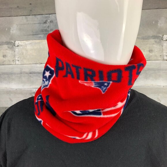 NFL New England Patriots Pats neck gaiter neck warmer fleece Scarf Tube Earmuff - Picture 3 of 9